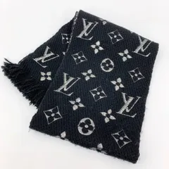 極美品 ルイヴィトン マフラー エシャルプ ロゴマニア モノグラム 箱付 極美品☆エシャルプロゴマニアモノグラムマフラー 極美品【ルイ