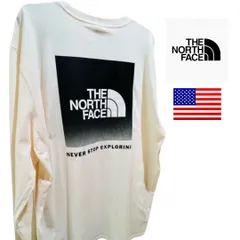 アメリカ限定 THE NORTH FACE ノースフェイス 長袖 ロンTオフホワイト
