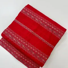 名古屋帯 横断 膨れ 素敵な加工 九寸 正絹 着物 MA-1264