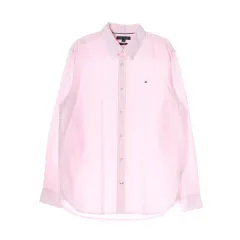 Tommy Hilfiger トミーヒルフィガー ギンガムチェック コットン 長袖 シャツ ライトピンク L