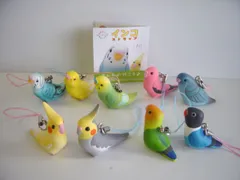 ♯Hzi01NJインコストラップ全9種ntc.Puffペット小鳥オカメボタン