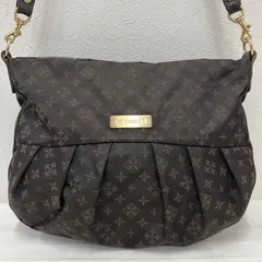 5841　russet　ラシット　ショルダーバッグ　 斜めがけ　モノグラム　総柄　ブラウン系　 茶系　ナイロン　レザー　レディース