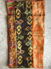 Silk Pachwork Curtain インドサリー #A24 シングル