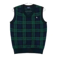 サイズ：1 PEARLY GATES パーリーゲイツ 2023年モデル ニットベスト チェック柄 ネイビー系 [240101562091] ゴルフウェア レディース ストスト