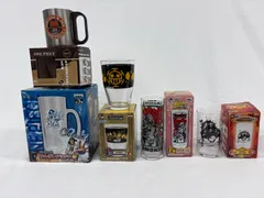【未使用・箱付き多数】ワンピース コップ・グラス・マグ 6点セット（エース／ロー／スモーカー／たしぎ／ルフィ／アオキジ）