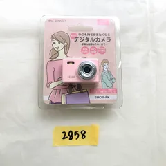 【中古 動作確認済み】SAC CONNECT MINIカメラ SMC01-PK ( 約100万画素 CMOSセンサー 固定焦点 0.96インチ液晶画面 microSD対応 動画撮影 レトロモード 小型デジタルカメラ ) ピンク