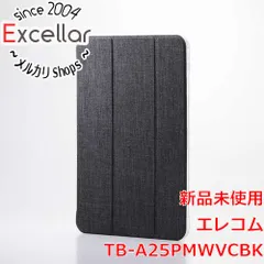 [bn:17] ELECOM　11インチiPad Pro(M4) フラップケース 薄型軽量 ファブリック 背面クリア　TB-A25PMWVCBK　ブラック