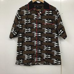 即日発送】PRADA 総柄半袖オープンカラーシャツ Mサイズ - メルカリ