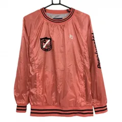 パーリーゲイツ スニード オレンジレッド×ダークネイビー 蓄熱裏地 リブライン ブルゾン レディース 2(L) ゴルフウェア PEARLY GATES