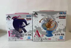 11211-018★新品未開封品♪フィギュア2点セット/ONE PIECE/ワンピース/一番くじ/A賞/E賞/ルフィ/ボニー/墨式塊技/BANDAI/バンダイ★
