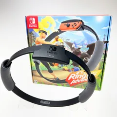 【中古美品・ソフト無し】Nintendo Switch ニンテンドースイッチ リングフィット アドベンチャー リングコン＆レッグバンド 任天堂