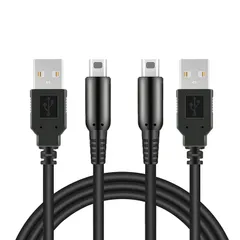 3DS 充電ケーブル【2本セット】 3DS 充電器USB充電ケーブル New3DS/ New3DSLL /3DS /3DSLL/ i2DS /DSi/DSiLL/2DS兼用