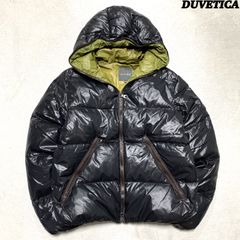 DUVETICA デュベティカ ブラック ロゴ オーバーナイロンジャケット 44 