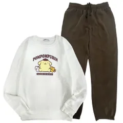 ポムポムプリン トレーナー スウェット パンツ セットアップ 裏起毛 ルームウェア 部屋着 パジャマ pp1654-86