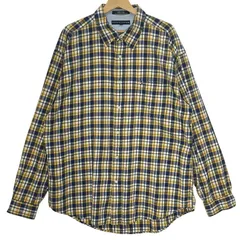 TOMMY HILFIGER/トミーヒルフィガー チェック柄 長袖 シャツ ボタンダウン オーバーサイズ ビックシルエット INDIA製 メンズ XL マルチカラー