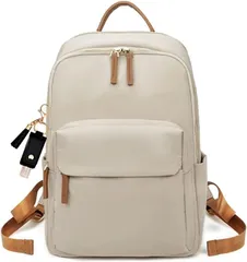 CARRY ALL BEFORE ONE PCリュック PCバッグ レディース ビジネスリュック ビジネスバッグ PC収納 パソコンリュック (ベージュ)