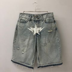 A BATHING APE デニムショーツ ジョーツ エイプ ベイプ ワンスター