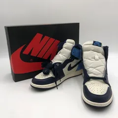 【現状渡し品】NIKE ナイキ AIR JORDAN 1 RETRO HIGH OG OBSIDIAN UNIVERSITY 555088-140 エアジョーダン 1 レトロ ハイ オリジナル スニーカー 靴 【160-250716-KS-22-tei】