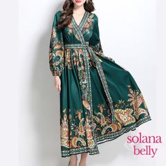 数量限定】ベリーダンス衣装 バラディドレス シャービー グリーン