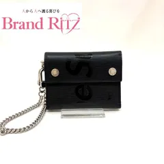 ルイヴィトン エピ コンパクト チェーンウォレット シュプリームコラボ 折り財布 ルイヴィトン シュプリームコラボ チェーン ウォレット 黒 エピレザー