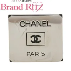 中古 シャネル ヴィンテージ ココマーク ロゴ スクエア ブローチ シルバー ABランク メタル レディース CHANEL 【送料無料】【西神店】