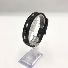 Argent Gleam Appliedフルブラックコーティングシルバーバングル 