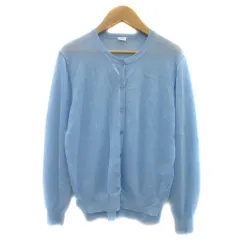 ケイビーエフ KBF アーバンリサーチ illi サマーニットカーディガン ミドル丈 ラウンドネック 無地 薄手 One 水色 ライトブルー /YS24