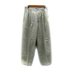 トミーヒルフィガー TOMMY HILFIGER チノパンツ ワイドテーパードパンツ アンクル丈 無地 31 ライトベージュ /SY22