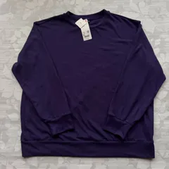 ユニクロ ソフトニットフリース クルーネックT (長袖) XL パープル 新品タグ付