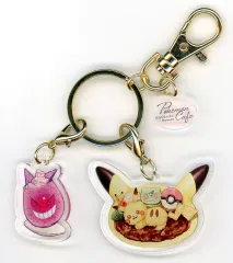 【中古】キーホルダー ゲンガー＆カレープレート 「ポケットモンスター アクリルキーホルダーコレクション Pokemon Cafe ＆ Pikachu Sweets」 ポケモンセンター限定
