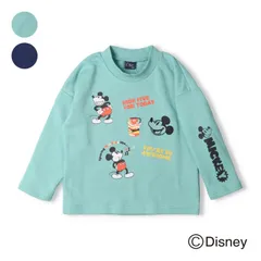 crescent ミッキーマウスプリント刺繍裏毛トレーナー　n54688