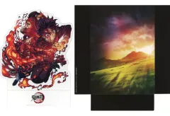 【中古】雑貨 炭治郎＆禰豆子＆半天狗 キービジュアルクリアスタンド 第三弾 「ワールドツアー上映 鬼滅の刃 絆の奇跡、そして柱稽古へ」 第四弾入場者特典