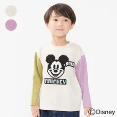 crescent ミッキーマウスアップリケ長袖Tシャツ　n54890