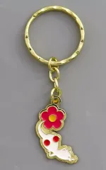 【中古】キーホルダー 白ピクミン いっしょにのんびり ピクミンチャーム 「一番くじ ピクミン ～おうちでのんびりコレクション～」 F賞