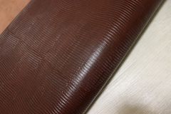 リザード本革カットレザー ライトブラウン ビリヤードキュー用 M522 リザード本革カットレザー ライトブラウン ビリヤードキュー用 M522