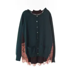 サカイ Sacai カーディガン ウール カーディガン レディース Used A