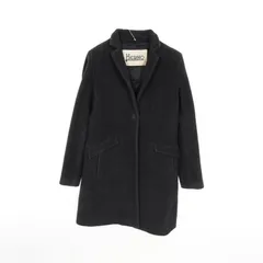 ヘルノ Herno ダークグレー ウール シルク ボタン取れかけ コート CA0029D レディース Used B
