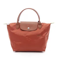 ロンシャン Longchamp トートバッグ ル プリアージュ グリーン S トップハンドル L1621919404 チェスナット ナイロン レザー ルプリアージュトップハンドルバッグ