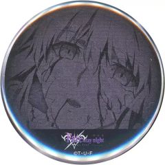 [중고] 배지 핀스 세이버 오르타 57mm 캔 배지 [Fate/stay night[Heaven's Feel] III.spring song×ufotable DINING Blu-ray Disc 발매 기념 콜라보레이션 다이닝] 즐긴다