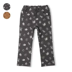 moujonjon 動物総柄ストレッチミニ裏毛ロングパンツ　m55047