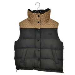 コーチ ロゴ入りダウンベスト ブラウン/ブラック COACH OUTLET｜【公式】シグネチャー ダウン ベスト | Rakuten Fashion