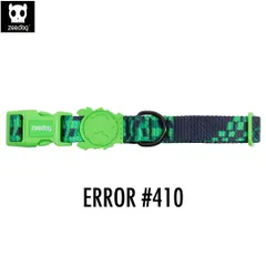 zee.dog ジードッグ COLLARS/首輪 ERROR#410(エラー#410) サイズM (中型犬用) 999791　 GLITCH COLLECTION グリッチコレクション