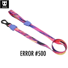 zee.dog ジードッグ LEASH/リード ERROR#500(エラー#500) サイズS (小型-中型犬用) 999808　 GLITCH COLLECTION グリッチコレクション 