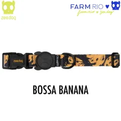 zee.dog ジードッグ COLLARS/首輪 BOSSA BANANA(ボッサバナナ) サイズM (中型犬用) 760027　 FARM RIO COLLECTION ファームリオコレクション 