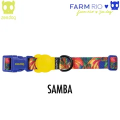 zee.dog ジードッグ COLLARS/首輪 SAMBA(サンバ) サイズM (中型犬用) 760031　 FARM RIO COLLECTION ファームリオコレクション 