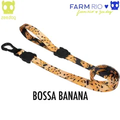 zee.dog ジードッグ LEASH/リード BOSSA BANANA(ボッサバナナ) サイズL (中型-大型犬用) 760039　 FARM RIO COLLECTION ファームリオコレクション　