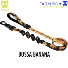 zee.dog ジードッグ RUFF LEASH/ラフリード BOSSA BANANA(ボッサバナナ) サイズL (中型-大型犬用) 760070　 FARM RIO COLLECTION ファームリオコレクション 