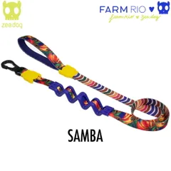 zee.dog ジードッグ RUFF LEASH/ラフリード SAMBA(サンバ) サイズS (小型-中型犬用) 760071　 FARM RIO COLLECTION ファームリオコレクション 