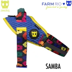 zee.dog ジードッグ FLY HARNESS/フライハーネス SAMBA(サンバ) サイズL(中型犬-大型犬用) 760097　FARM RIO COLLECTION ファームリオコレクション　