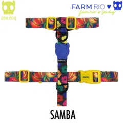 zee.dog ジードッグ H-HARNESS/Hハーネス SAMBA(サンバ) サイズM (中型犬用) 760052　FARM RIO COLLECTION ファームリオコレクション 
